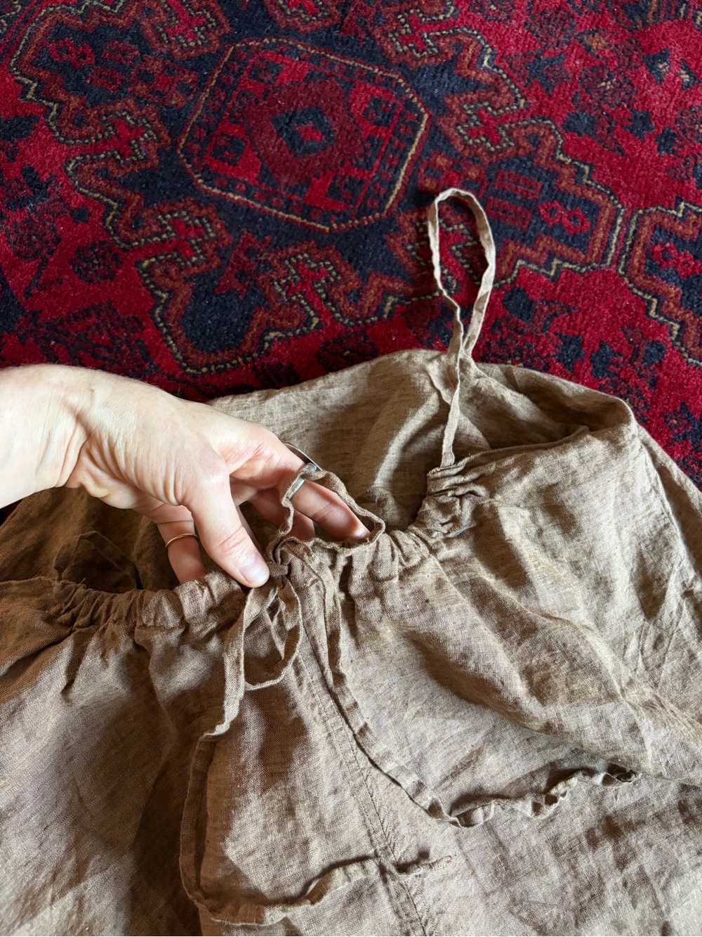 Handmade (by me!) 100% linen dress! - Picture 8 of 10